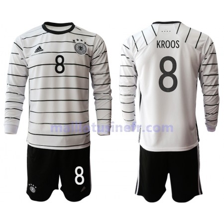 Maillot de Foot Allemagne Toni Kroos 8 Domicile UEFA EURO 2020 Manches Longues - Enfant